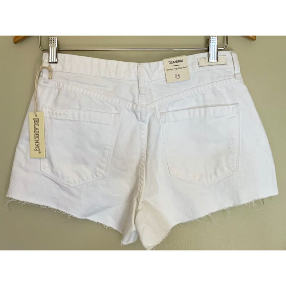 Blank NYC White Neutral Minimalist High-Rise Eyelet Shorts Size 27 NEW C42 - Picture 2 of 13